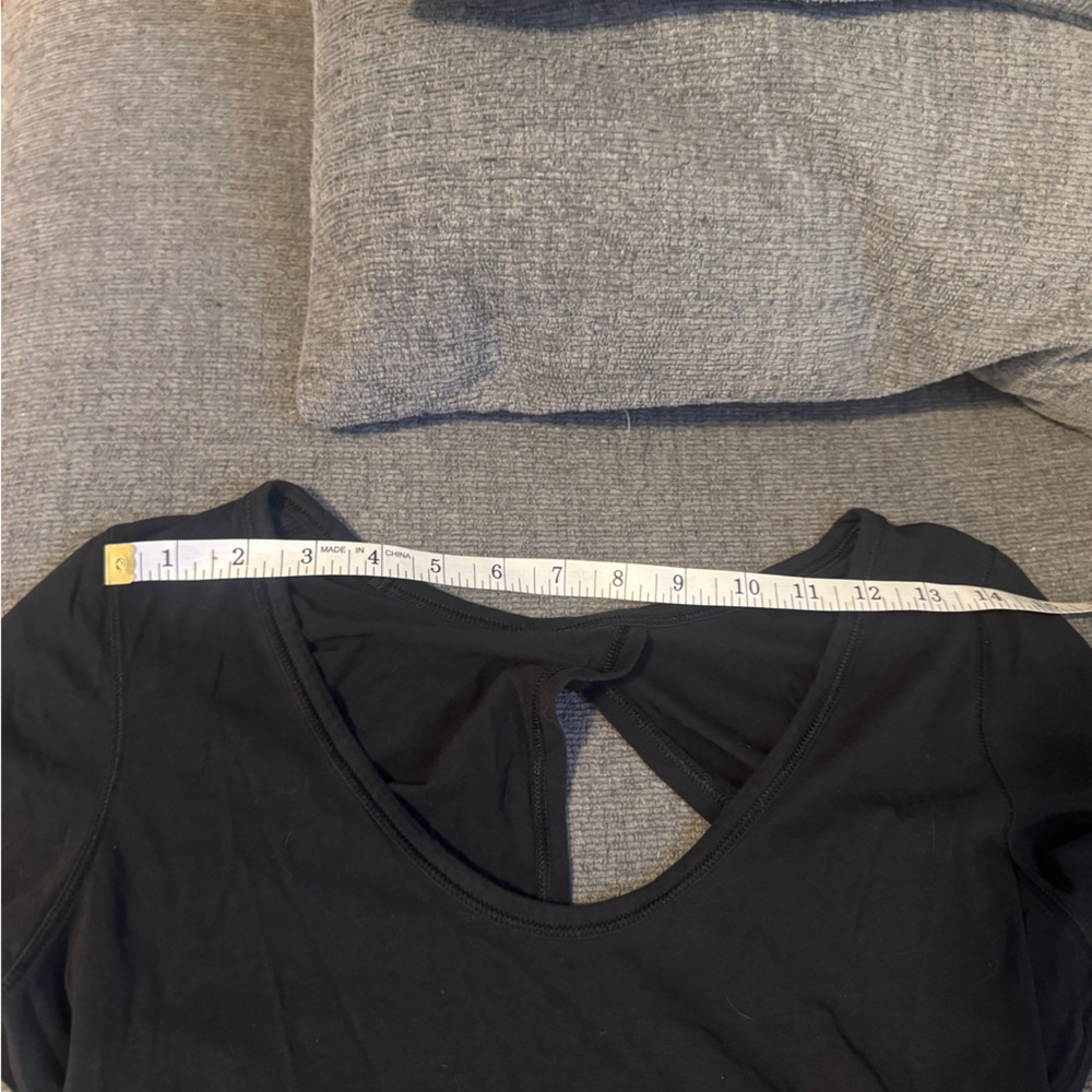 LULULEMON Black “Find Your Twist” Back Twist Short Sleeve Shirt - Picture 11 of 11